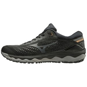 Mizuno Wave Sky 3 Παπουτσια Για Τρεξιμο Ανδρικα - Μαυρα
